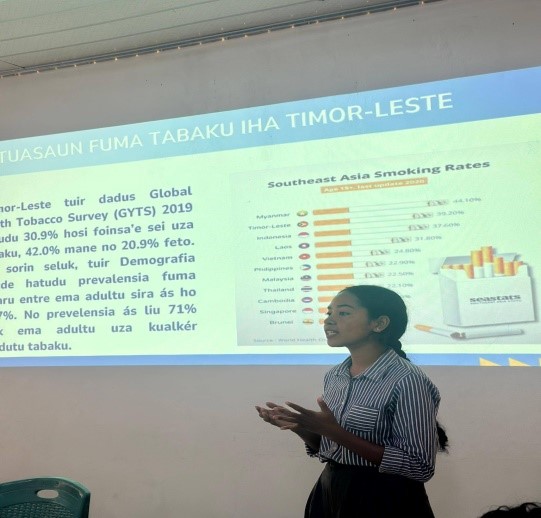Dili, Sabádo 14/03/2026  ANCT-TL Kampaña Kona-ba Impaktu husi Tabaku, Alkól no Droga ba Foin-sa'e sira iha Eskola Secundaria Geral  São Pedro Dili.